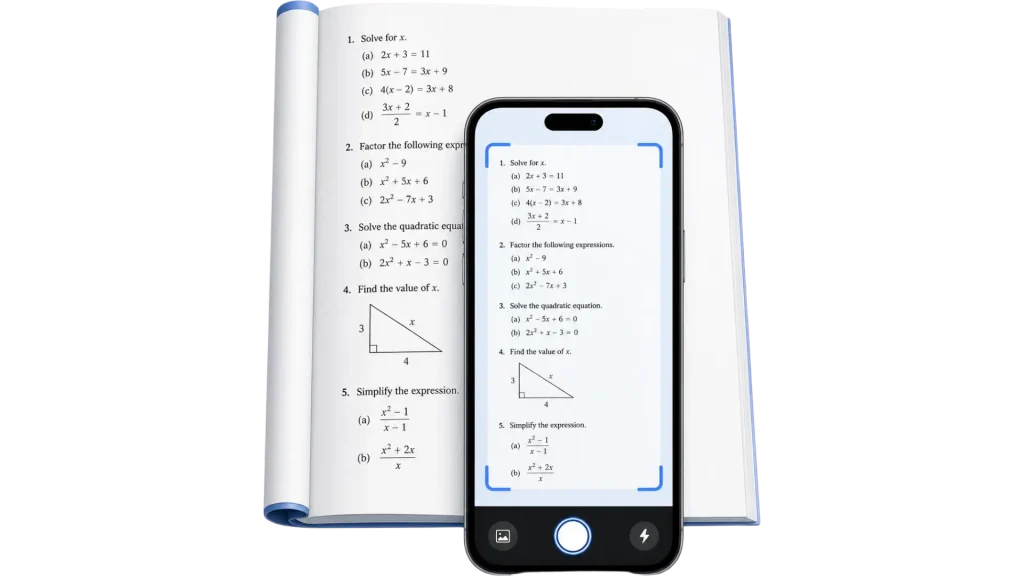 Scan math problems